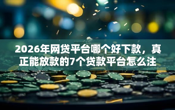 2026年网贷平台哪个好下款，真正能放款的7个贷款平台怎么注销推荐