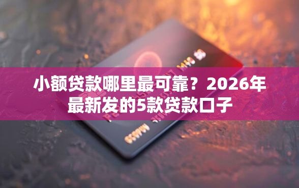 小额贷款哪里最可靠?2026年最新发的5款贷款口子 小额贷款哪里最可靠?2026年最新发的5款贷款口子