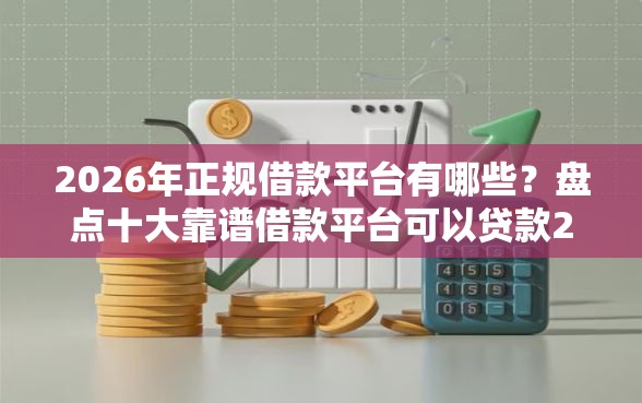 2026年正规借款平台有哪些？盘点十大靠谱借款平台可以贷款20万