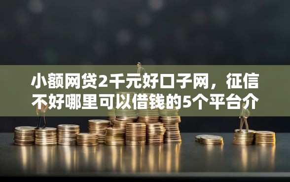 小额网贷2千元好口子网，征信不好哪里可以借钱的5个平台介绍