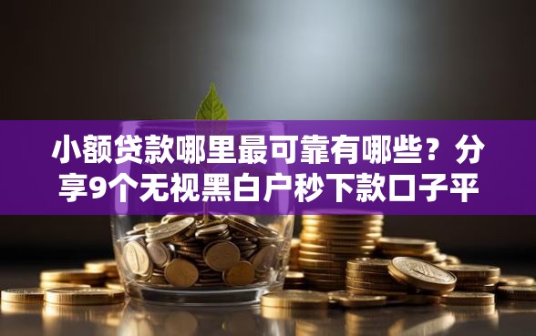 小额贷款哪里最可靠有哪些?分享9个无视黑白户秒下款口子平台 小额贷款哪里最可靠有哪些?分享9个无视黑白户秒下款口子平台
