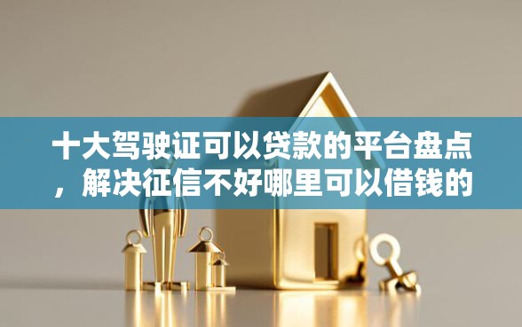 十大驾驶证可以贷款的平台盘点，解决征信不好哪里可以借钱的问题