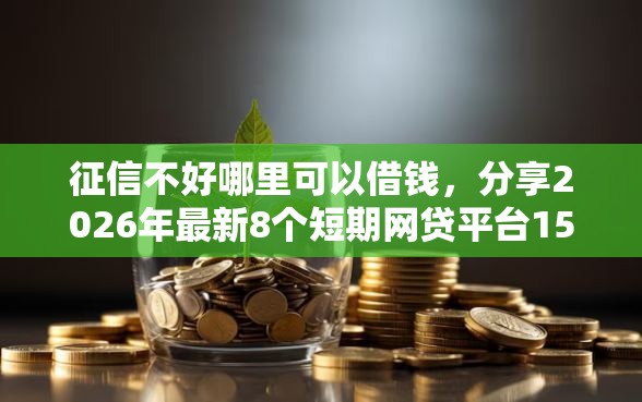 征信不好哪里可以借钱，分享2026年最新8个短期网贷平台15天