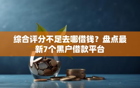 综合评分不足去哪借钱？盘点最新7个黑户借款平台