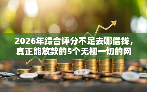2026年综合评分不足去哪借钱，真正能放款的5个无视一切的网贷推荐