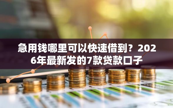 急用钱哪里可以快速借到?2026年最新发的7款贷款口子 急用钱哪里可以快速借到?2026年最新发的7款贷款口子
