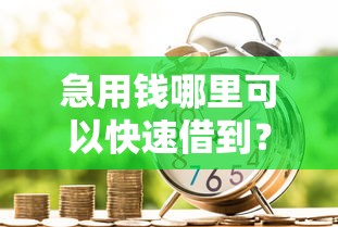 急用钱哪里可以快速借到?这7个未成年可以贷款的平台值得一试 急用钱哪里可以快速借到?这7个未成年可以贷款的平台值得一试