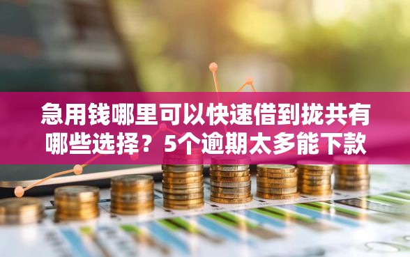 急用钱哪里可以快速借到拢共有哪些选择？5个逾期太多能下款口子详解