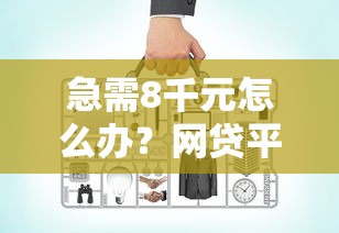 急需8千元怎么办？网贷平台哪个好下款试试这5个无门槛平台