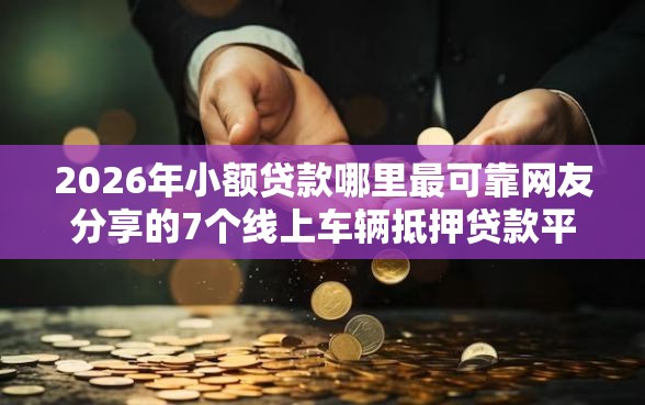 2026年小额贷款哪里最可靠网友分享的7个线上车辆抵押贷款平台我觉得不错！
