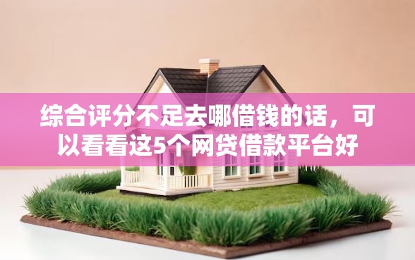 综合评分不足去哪借钱的话，可以看看这5个网贷借款平台好