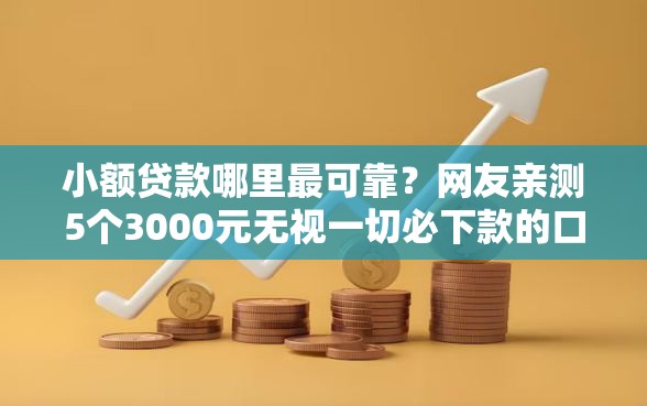 小额贷款哪里最可靠?网友亲测5个3000元无视一切必下款的口子盘点 小额贷款哪里最可靠?网友亲测5个3000元无视一切必下款的口子盘点