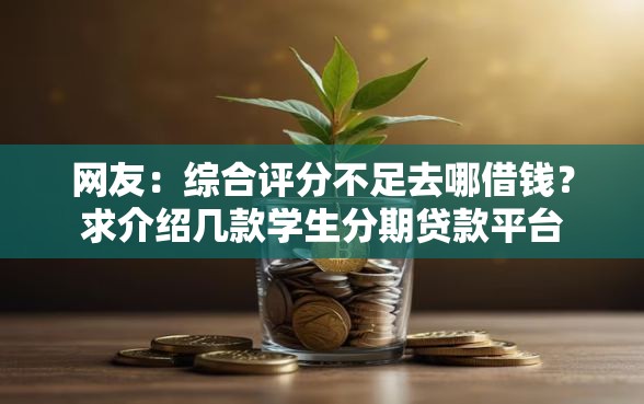 网友：综合评分不足去哪借钱？求介绍几款学生分期贷款平台