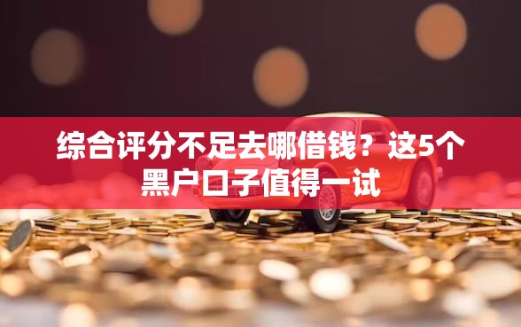 综合评分不足去哪借钱？这5个黑户口子值得一试