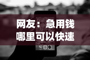 网友：急用钱哪里可以快速借到？求介绍几款无视征信黑白100%秒下网贷app
