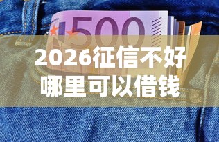 2026征信不好哪里可以借钱,差4千元就选这8个平台 2026征信不好哪里可以借钱,差4千元就选这8个平台