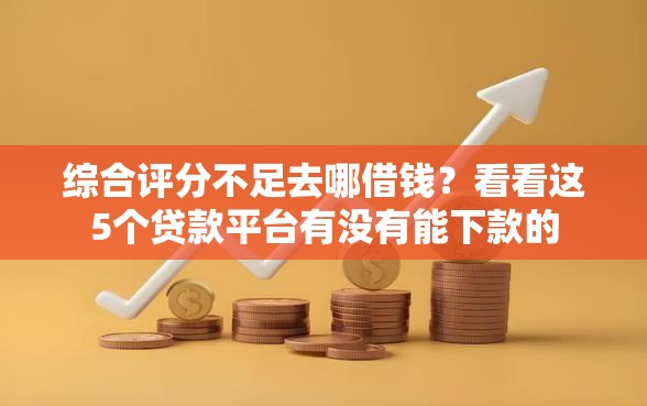 综合评分不足去哪借钱？看看这5个贷款平台有没有能下款的