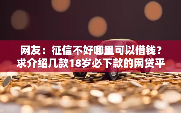 网友：征信不好哪里可以借钱？求介绍几款18岁必下款的网贷平台
