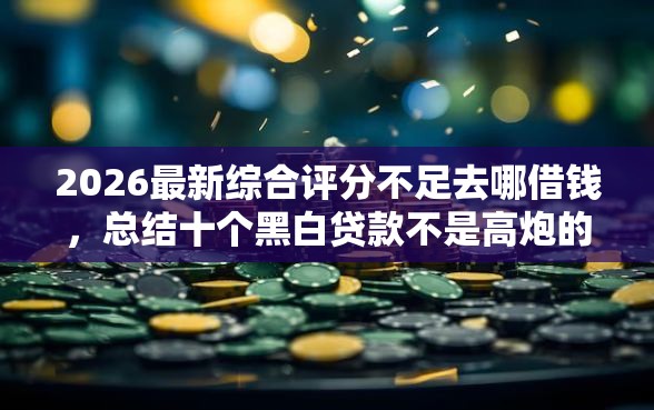 2026最新综合评分不足去哪借钱，总结十个黑白贷款不是高炮的平台！