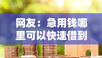 网友:急用钱哪里可以快速借到?求介绍几款黑花户下款口子 网友:急用钱哪里可以快速借到?求介绍几款黑花户下款口子