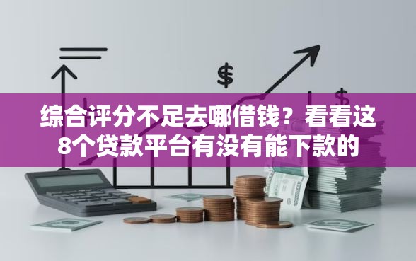 综合评分不足去哪借钱？看看这8个贷款平台有没有能下款的