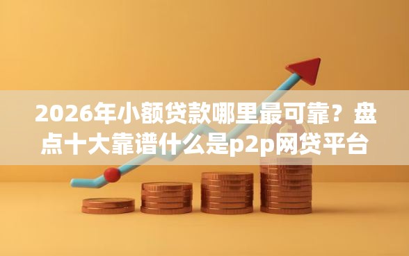 2026年小额贷款哪里最可靠？盘点十大靠谱什么是p2p网贷平台