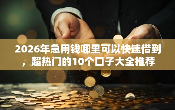 2026年急用钱哪里可以快速借到，超热门的10个口子大全推荐