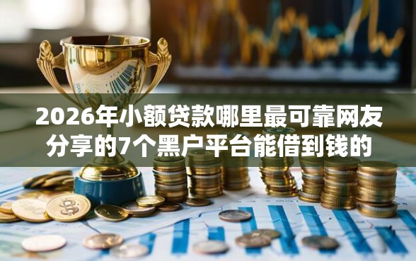 2026年小额贷款哪里最可靠网友分享的7个黑户平台能借到钱的我觉得不错！