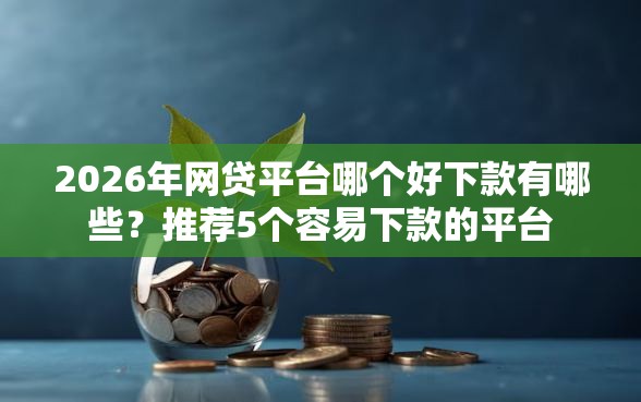 2026年网贷平台哪个好下款有哪些？推荐5个容易下款的平台