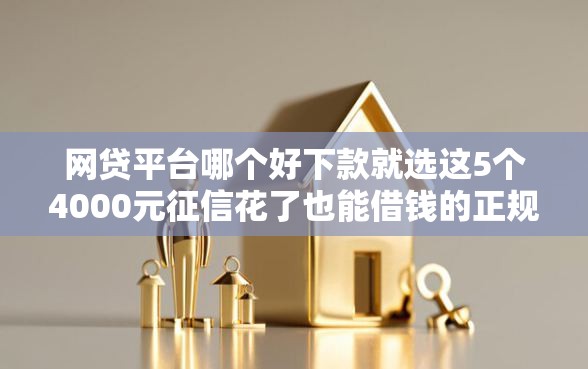 网贷平台哪个好下款就选这5个4000元征信花了也能借钱的正规平台 网贷平台哪个好下款就选这5个4000元征信花了也能借钱的正规平台