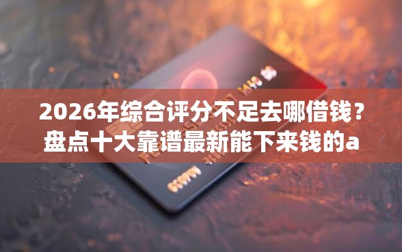 2026年综合评分不足去哪借钱？盘点十大靠谱最新能下来钱的app