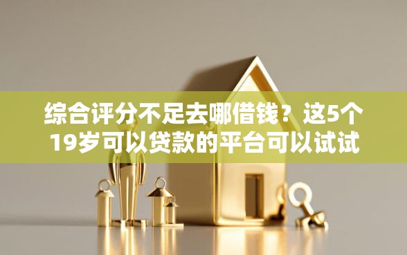 综合评分不足去哪借钱？这5个19岁可以贷款的平台可以试试