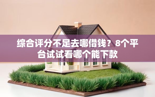 综合评分不足去哪借钱？8个平台试试看哪个能下款