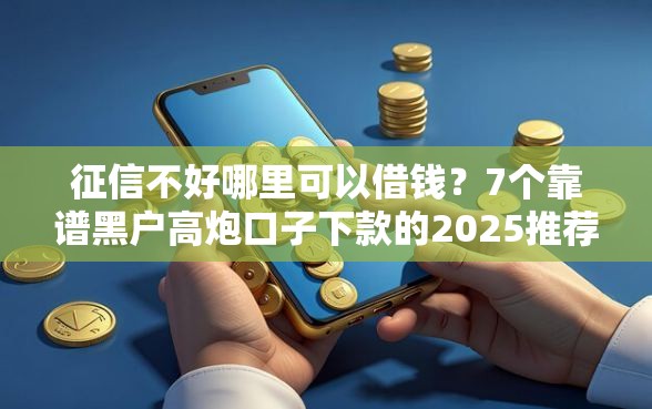 征信不好哪里可以借钱？7个靠谱黑户高炮口子下款的2025推荐