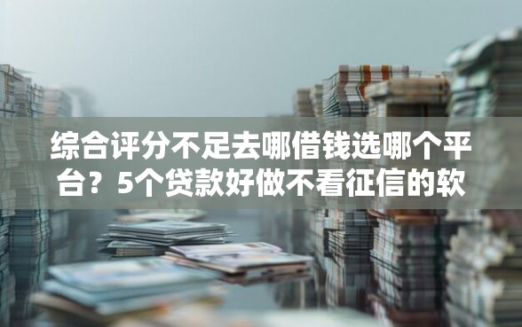 综合评分不足去哪借钱选哪个平台？5个贷款好做不看征信的软件推荐