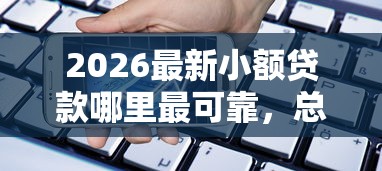 2026最新小额贷款哪里最可靠，总结十个轻松借款无压力软件！