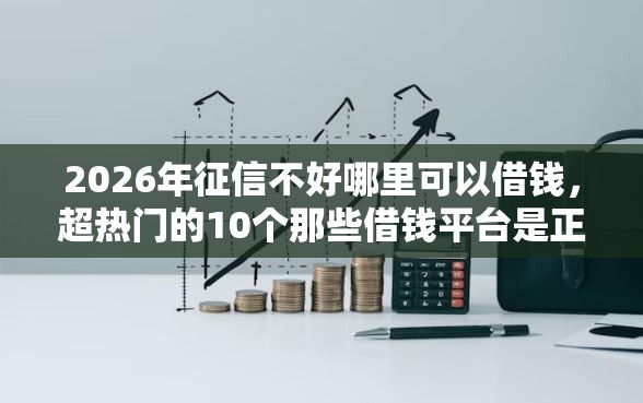 2026年征信不好哪里可以借钱，超热门的10个那些借钱平台是正规的推荐