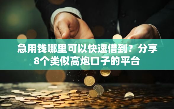 急用钱哪里可以快速借到？分享8个类似高炮口子的平台