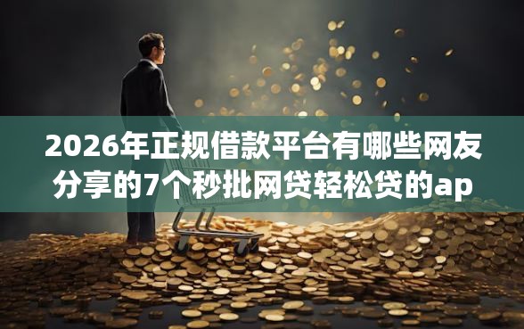 2026年正规借款平台有哪些网友分享的7个秒批网贷轻松贷的app我觉得不错！