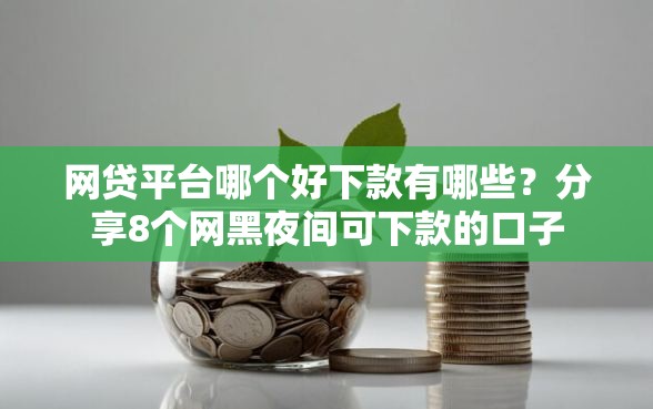 网贷平台哪个好下款有哪些？分享8个网黑夜间可下款的口子