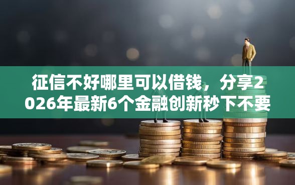征信不好哪里可以借钱，分享2026年最新6个金融创新秒下不要芝麻分的平台