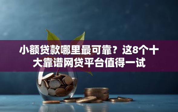小额贷款哪里最可靠?这8个十大靠谱网贷平台值得一试 小额贷款哪里最可靠?这8个十大靠谱网贷平台值得一试