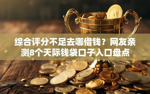 综合评分不足去哪借钱？网友亲测8个天际钱袋口子入口盘点