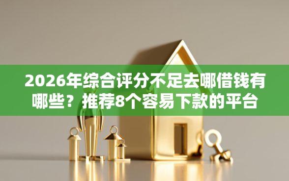 2026年综合评分不足去哪借钱有哪些？推荐8个容易下款的平台