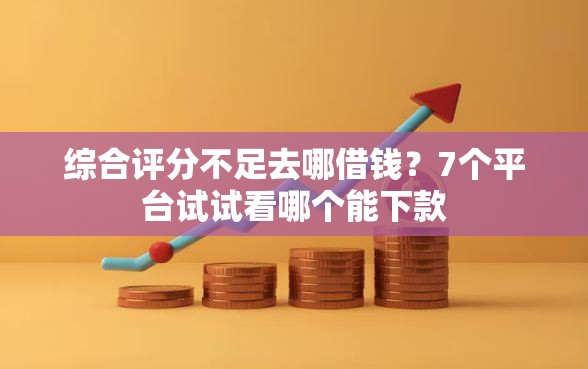 综合评分不足去哪借钱？7个平台试试看哪个能下款