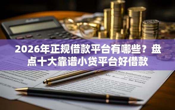 2026年正规借款平台有哪些？盘点十大靠谱小贷平台好借款