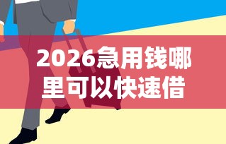 2026急用钱哪里可以快速借到，差3千元就选这5个平台
