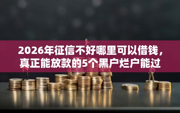 2026年征信不好哪里可以借钱,真正能放款的5个黑户烂户能过的购物平台推荐 2026年征信不好哪里可以借钱,真正能放款的5个黑户烂户能过的购物平台推荐