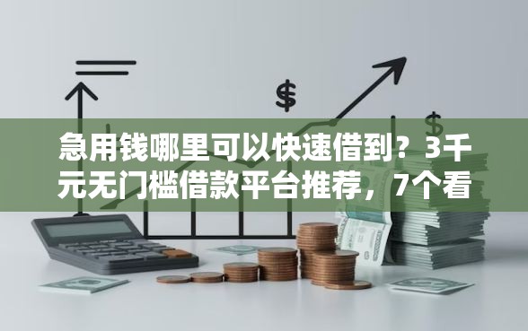 急用钱哪里可以快速借到?3千元无门槛借款平台推荐,7个看银行流水的网贷平台盘点 急用钱哪里可以快速借到?3千元无门槛借款平台推荐,7个看银行流水的网贷平台盘点