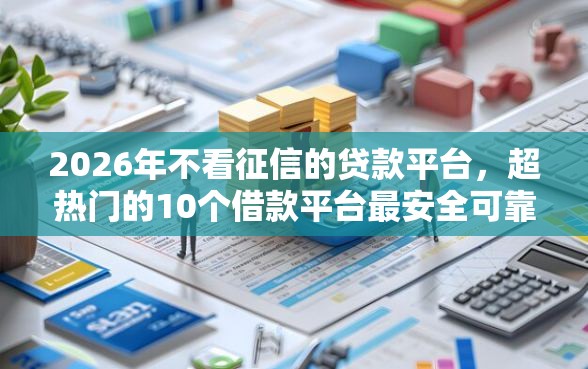 2026年不看征信的贷款平台，超热门的10个借款平台最安全可靠利息低推荐